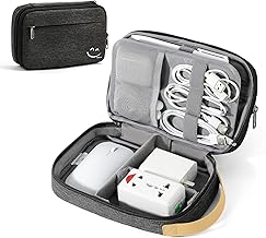 Travelkin Cord Organizer Travel, Electronic Organizer Travel Case, Cable Organizer Bag For Cords,Chargers Phone, Sd Card,Usbs (Black)