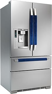 3PCS Refrigerator Door Handle Covers Kitchen Decor Keep Appliance Clean Anti-Static Stains for Fridge Dishwashers Velvet (Blue)