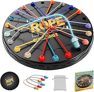 lartoys Rope Untangling Puzzle Game, Educational Strategy Board Game for Kids & Adults, Family Travel Party Games with Multi-Level Challenges, Gifts for All Ages