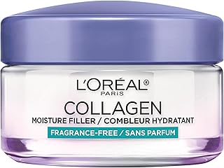 L'Oreal Paris Collagen Moisture Filler Facial Moisturizer, Anti Aging Face Cream, Non-Greasy Skin Care Formula For Up to 48HR Hydration, 1.7 oz