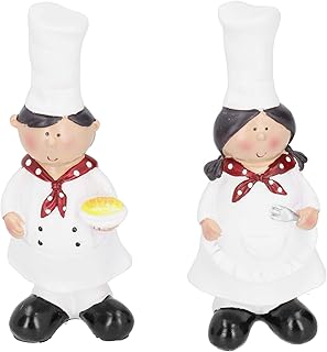 Chef Figurines Kitchen, Beautiful and Practical Sculptures Statues Vivid Chef Figurine Model, for Kitchen Decor Kitchen Bar Cabinet Bakery Decoration Gift