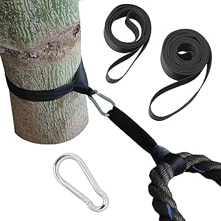 Hoedia Battle Rope Anchor Strap Kit Accessories for Home Gym Outdoor Muscle Workout Equipment