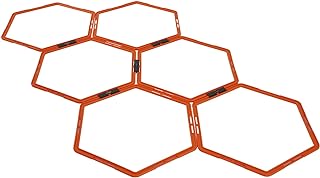 Yes4All Hex Agility Rings/Speed Rings with Carrying Bag – Hexagon Rings, Agility Hurdles for Agility Footwork Training