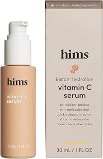 hims Vitamin C Serum - Vitamin C, Hyaluronic Acid, & Orange Peel Extract - Brightening Serum for Men - Softens Skin & Reduces Appearance of Wrinkles - Paraben-Free, Vegan Formula - 1 Fl Oz