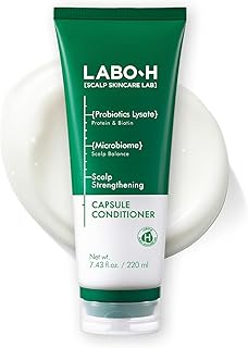 LABO.H Scalp Strengthening Capsule Conditioner for Hair Growth & Anti-Loss | Vegan Treatment with Vitamin C, Biotin, Caffeine and Rosemary Oil, Instant Softening & Nourishing, Korean, 7.43 Fl. oz.