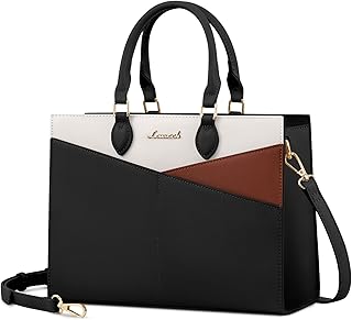 Purses for Women,Satchel Handbags Tote Bag, Black Pu Leather Shoulder Crossbody Top Handle Purse with Zipper