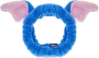 MAD Beauty Disney Stitch Denim Headband | Fluffy Ears | Super Soft & Gentle | Cruelty-Free | Skincare Gift for Women, Adults, and Kids