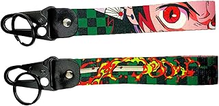 1Pack Anime JDM Motorcycle Keychain tag Nylon Keychain Strap Jet Tag for Car Motorcycles,Scooters Key Accessories