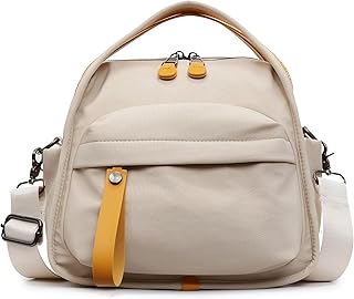 Women's Elegant Solid Color Shoulder Bag Fashionable Zipper Crossbody Bags Soft Top Handle Handbag Purse