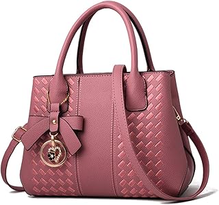 Purses and Handbags for Women Fashion Ladies PU Leather Top Handle Satchel Shoulder Tote Bags