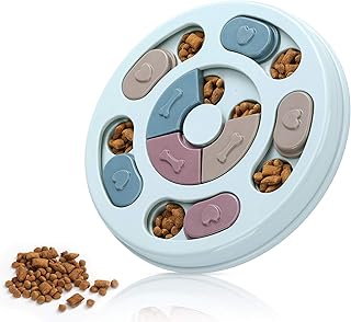 DR CATCH Dog Puzzle,Dogs Food Toys for IQ Training & Mental Enrichment,Dog Treat Puzzle(Blue)