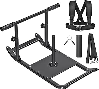 Kipika Weight Sled, Workout Sled, Fitness Strength Training Sled, Speed Training Sled for Athletic Exercise, Speed Improvement, Easily Through Obstacles, Suitable for 1" & 2" Weight Plate