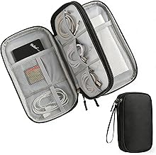 Travel Storage Box - Hard EVA Protective Cover for Mobile Power Bank, Charger, Cable, Phone and Accessories - Portable Storage Bag for Airplane, Business Travel, Home Furnishings
