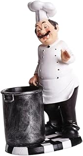 BESPORTBLE Modern Art Resin Cook Figurine Sculpture for Home Bakery Restaurant Table Decoration Lightweight Resin Craft Ornament for Kitchen Shelf Display