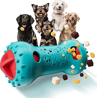 knitly Interactive Dog Toys, Adjustable Treat Dispensing Toy to Keep Them Busy, Dog Enrichment for Brain Stimulation & Cognitive for Puppy Puzzle to Reduce Boredom-Ideal Gift for Cats and Dogs(Nylon)