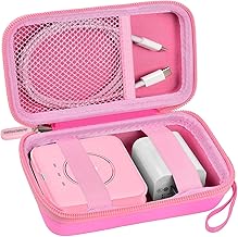 ANKHOH Travel Case for UCOMX for Nano/for Iseyyox/for LISEN/for RTOPS 3 in 1 Wireless Charger, Foldable Magnetic Charging Station Storage Holder Bag for Fast Charge Pad Cable Adapter, Pink-Box Only