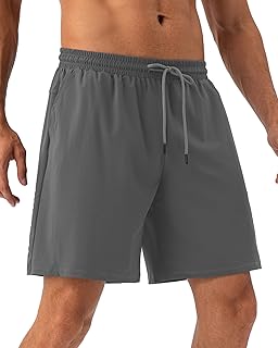 SPVISE Men's Athletic Running Shorts Quick Dry 7" Workout Gym Spandex Shorts Active Tennis Hiking Short Pants Summer Casual