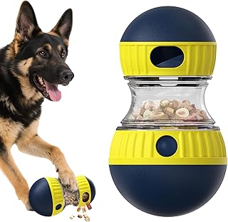 TLKNG Extra-Large Size Dog Enrichment Toy for Medium/Large Aggressive Chewer Breed Dogs Treat Dispenser Ball & Food Dispensing Toys & Puzzles Slow Feeder & Mental Stimulation,Ultimate Boredom Buster