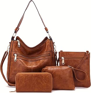 Purses For Women Handbags And Wallet Set Large Hobo Crossbody Bag Ladies Purse Totes 4 PCS