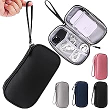 Universal Cable Organizer - Electronics Accessories Bag for Charger, Phone, Memory Cards & Travel Gadgets (Black)