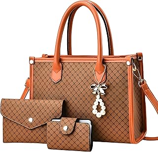 3pcs Purses and Handbags Set for Women, Top Handle Satchel Purse, Satchel Shoulder Bag with Wallet and Card Purse