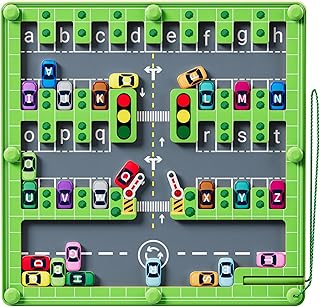 zhiwuzhu Magnetic Alphabet Maze,Montessori Toys,Alphabet Puzzle Toddler Toys for Ages 2-4,Sensory Toys Fine Motor Skills,Birthday Gifts for Kids